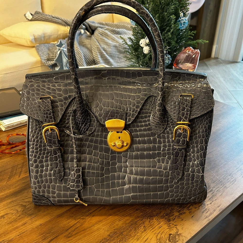 Piero Acutis Crocodile Handbag vintage from Italy